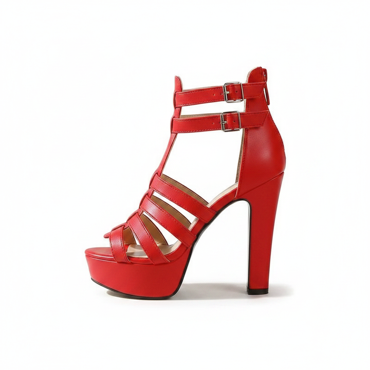 Lacey | Women's Strappy Platform Block Heels