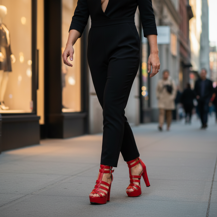 Lacey | Women's Strappy Platform Block Heels