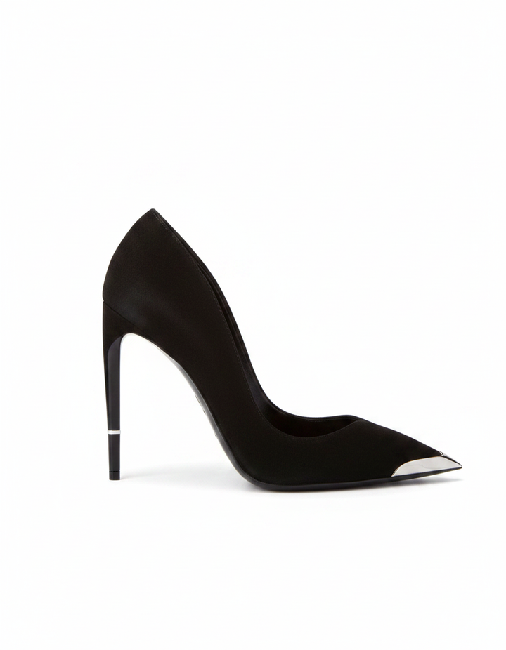 Lilith | Women's Metal Toe Velvet Pumps