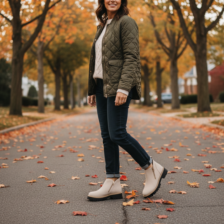 Liora | Women's Suede Knee High Heeled Boots