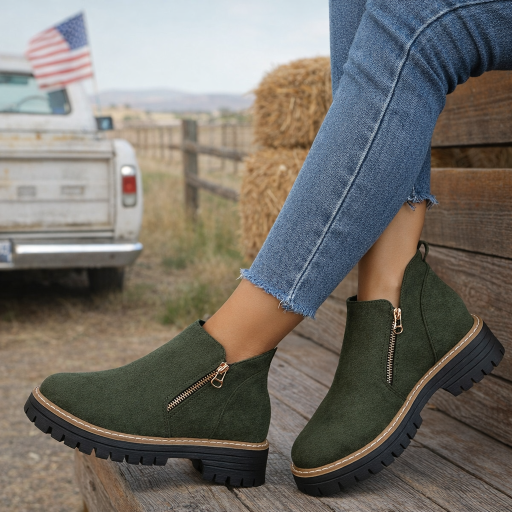 Liora | Women's Suede Knee High Heeled Boots