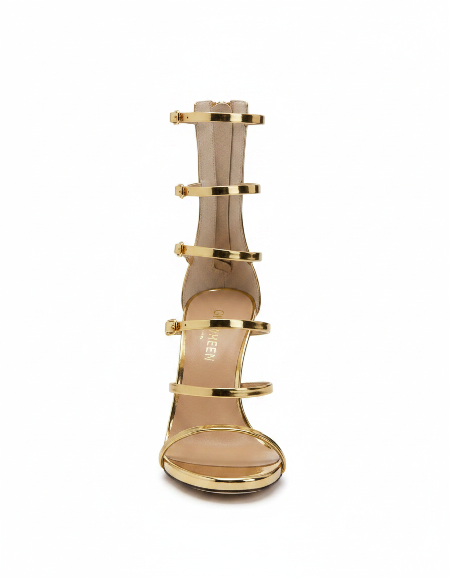 Maggia | Women's Gladiator Strappy Heeled Sandals in Black