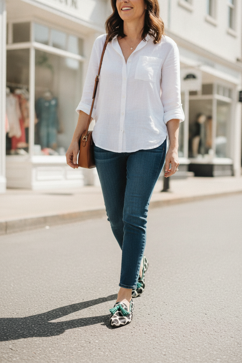 Marlowe | Women's Giraffe Print Fringe Loafers