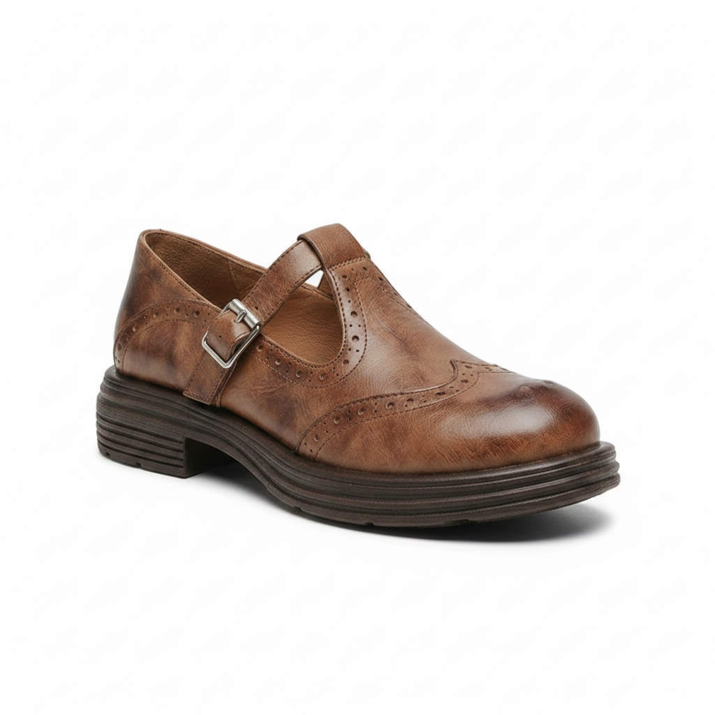 Mattea | Women's Round Toe Mary Jane Block Heels