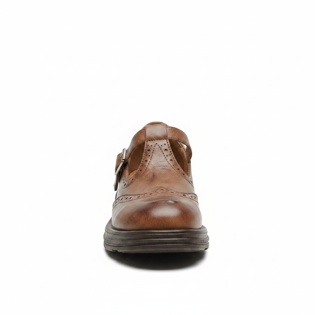 Mattea | Women's Round Toe Mary Jane Block Heels
