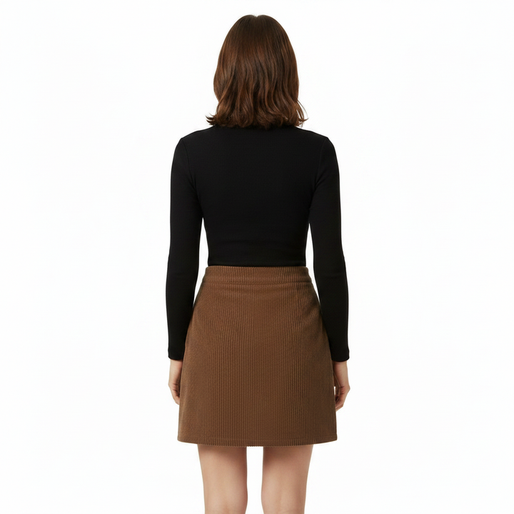 Noelia | Women's Ribbed Cord Mini Skirt