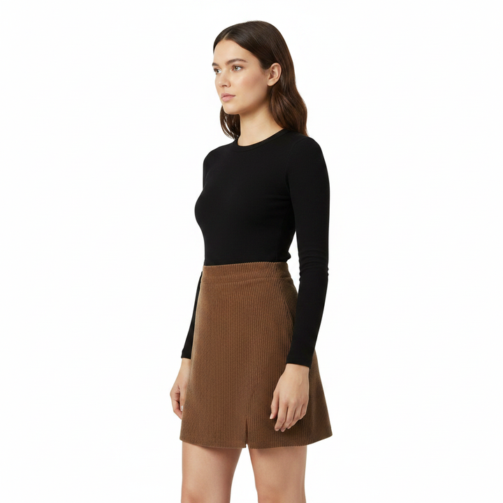 Noelia | Women's Ribbed Cord Mini Skirt