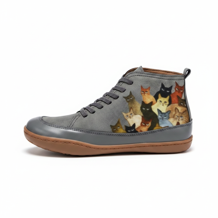 Nyrra | Women's Wide Fit Zip-Up Ankle Boots
