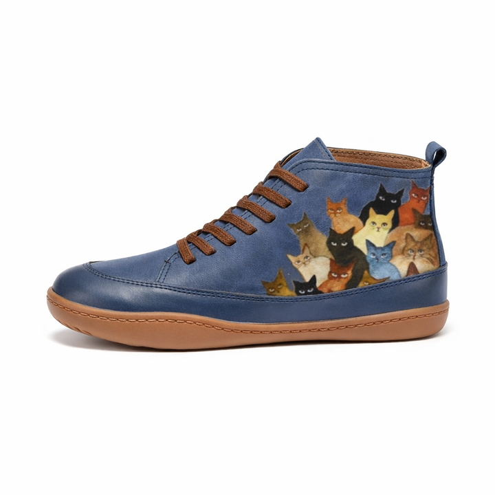 Nyrra | Women's Wide Fit Zip-Up Ankle Boots