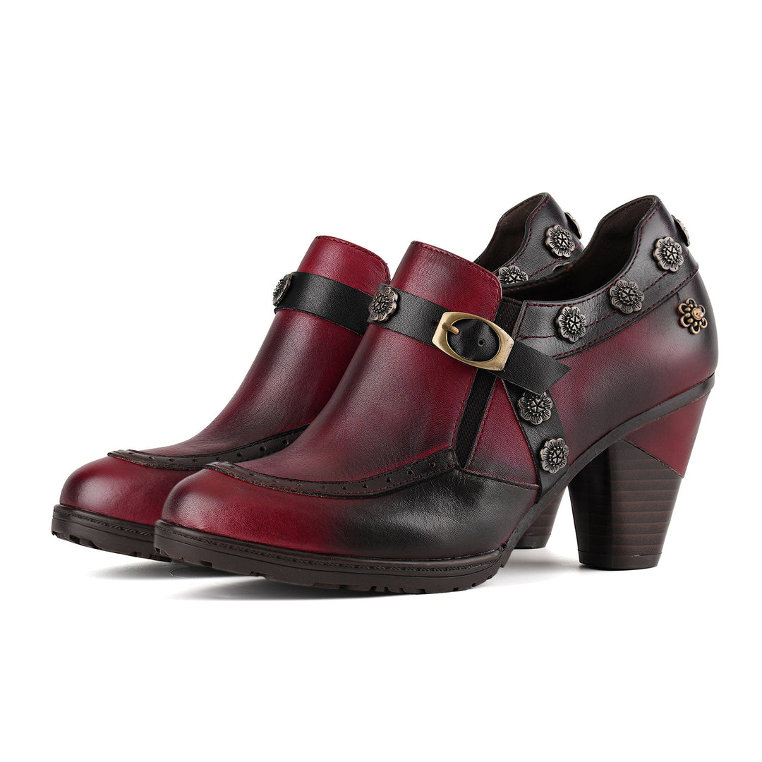 Vintage Elegant Heeled Pumps