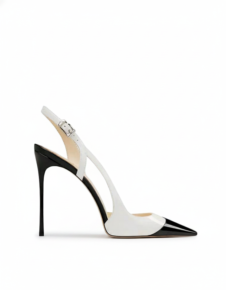 Reina | Women's Two-Tone Splicing Stiletto Pumps