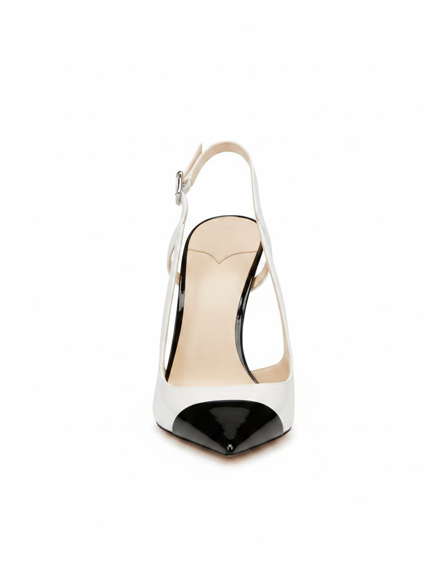Reina | Women's Two-Tone Splicing Stiletto Pumps