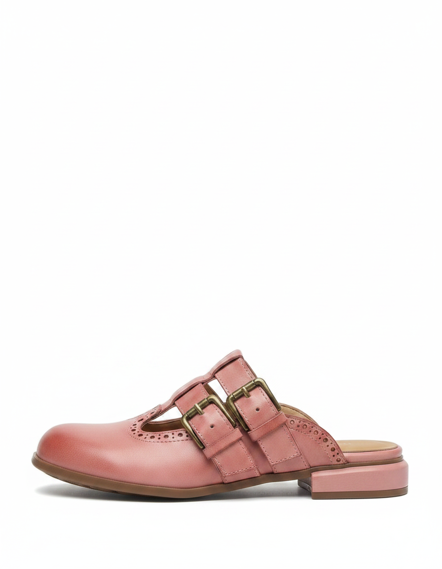 Rosalie | Women's Open Toe Block Heel Mules
