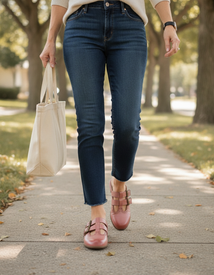 Rosalie | Women's Open Toe Block Heel Mules