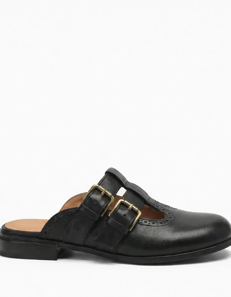 Rosalie | Women's Open Toe Block Heel Mules