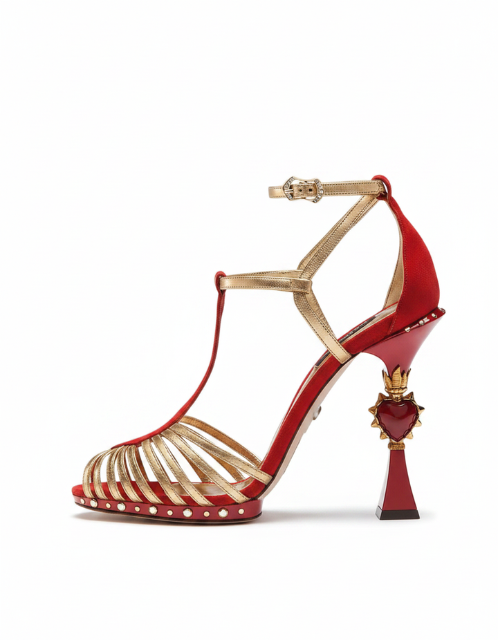 Ryan | Women's Vintage Cage Heart Sculptural Heels