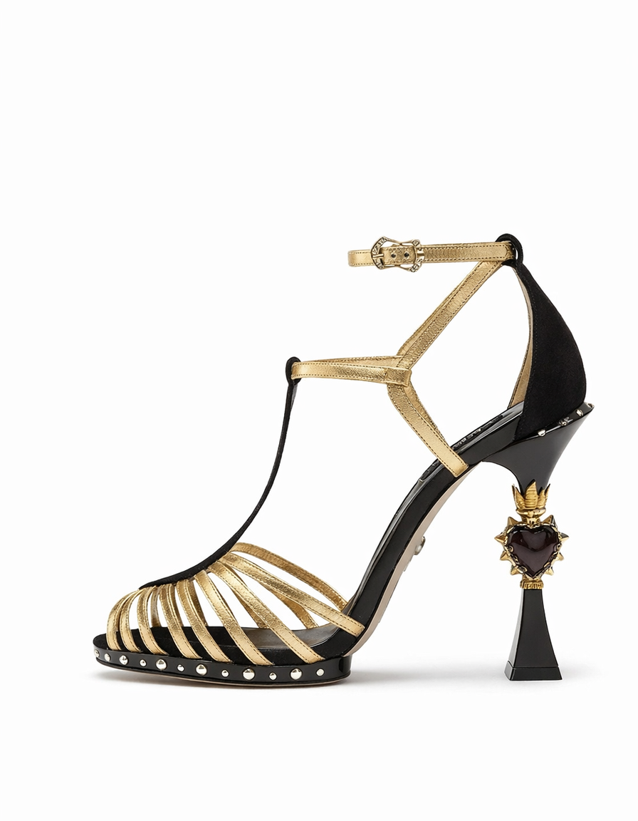 Ryan | Women's Vintage Cage Heart Sculptural Heels