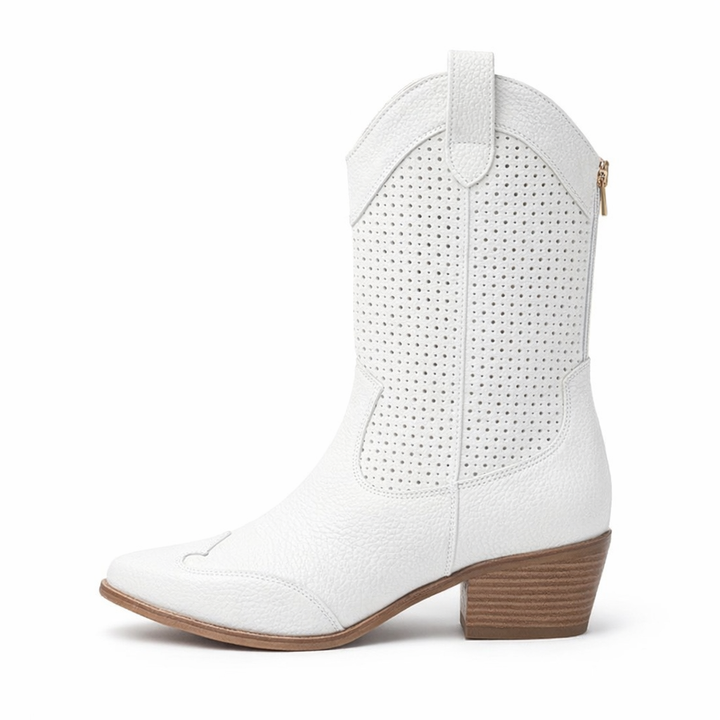 Taren | Women's Block Heel Side Zip Ankle Boots
