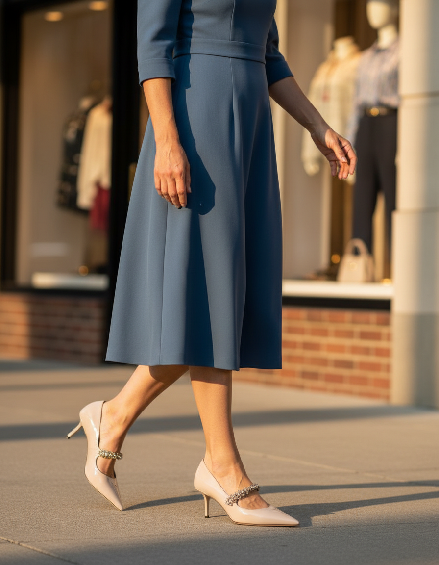 Terza | Women's Rhinestone Strap Pumps in Natural