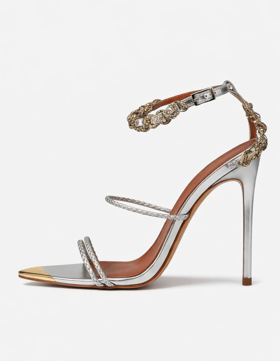Zabby | Women's Woven Strap Heeled Sandals