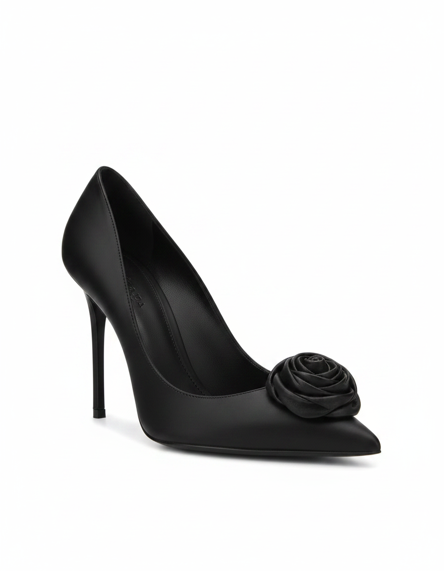 Zadie | Women's Rose Detail Stiletto Pumps