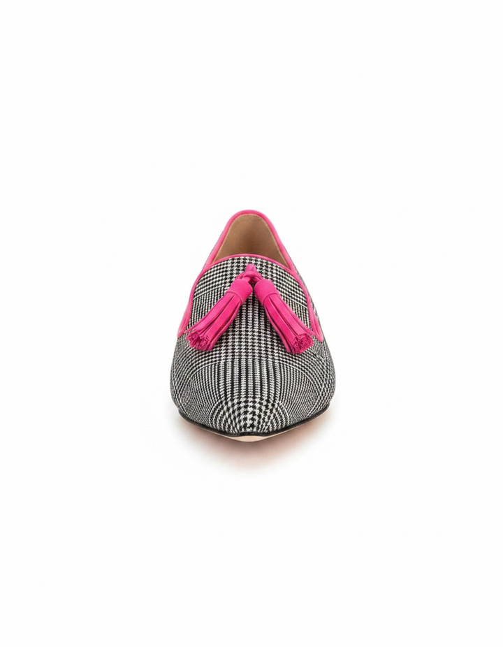Zola | Women's Pointed Toe Neon Fringe Loafers